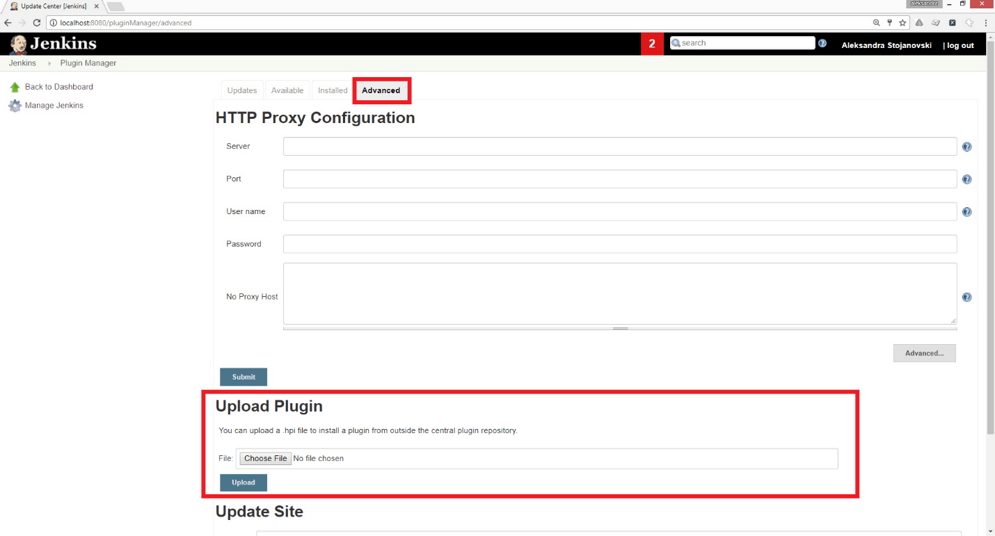 Upload Plugin in Jenkins