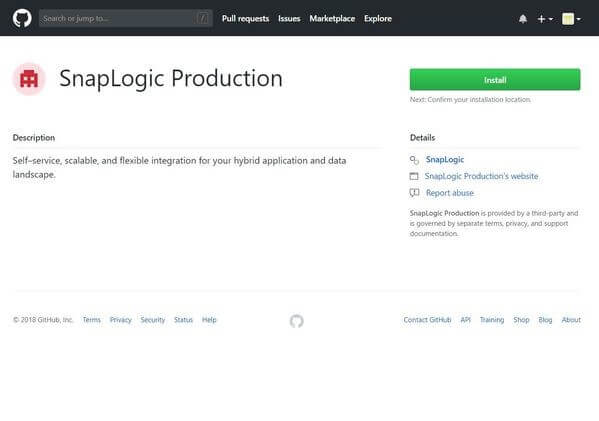 install the SnapLogic Production App