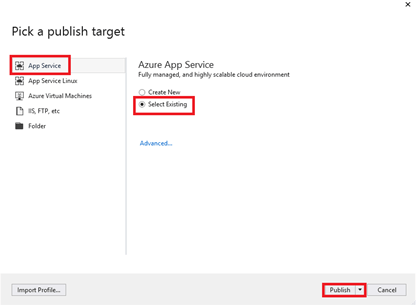 search for deployment slot on which we want to deploy