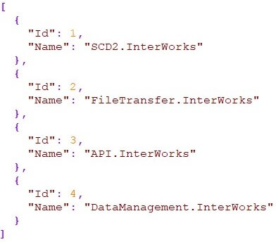 Figure 1: Sample project list