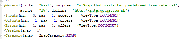 snap named as Wait, in purpose is the description of its function