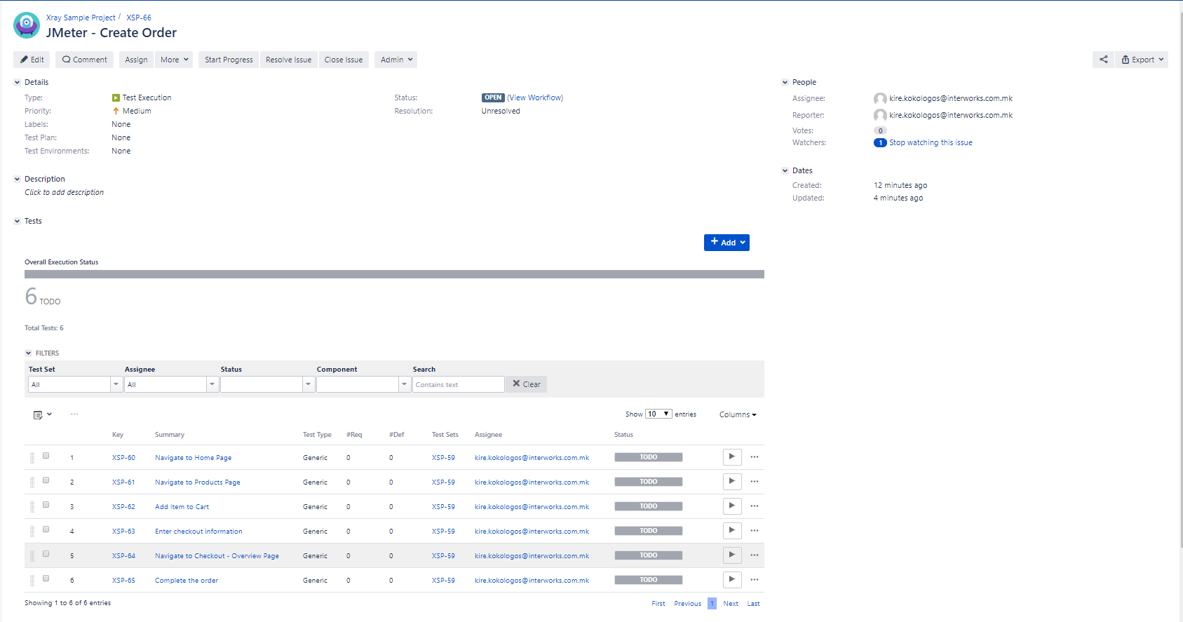 Integrating Xray with JMeter functional tests