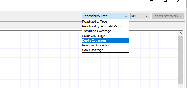 Test Coverage Menu