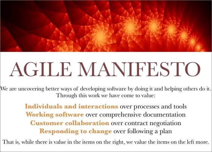  Agile Manifesto