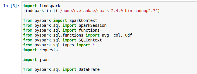 Spark ml sale example python