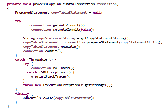 Figure 4 Execute prepared statement