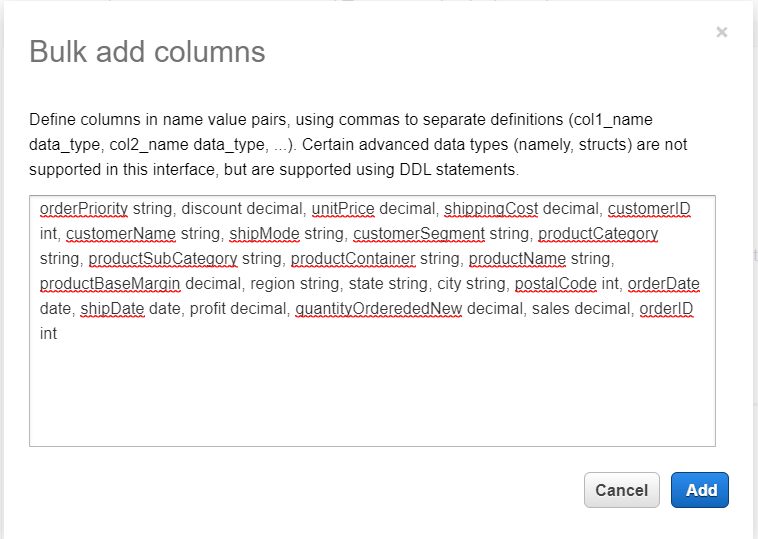 Step 3: Columns