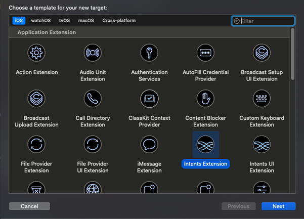 Creating Intents Extension