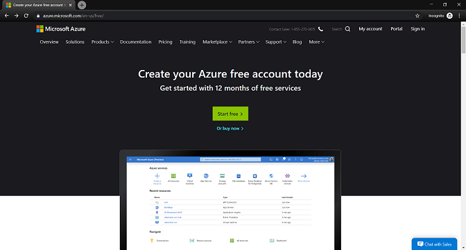 Picture 1. How to start using Azure