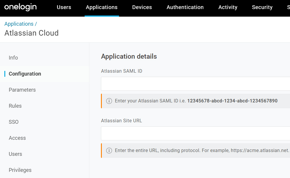 Atlassian Cloud app using SAML 2.0 protocol