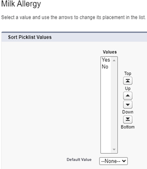 custom picklist fields