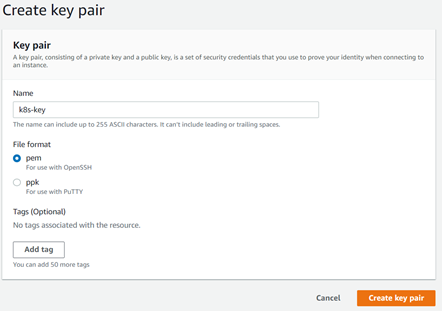 creating key pair