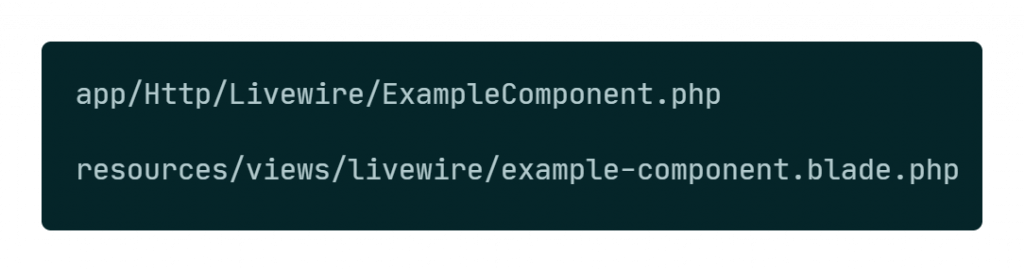 Creating a Livewire component