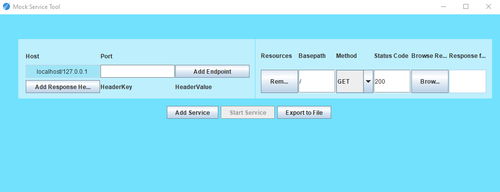 Generic web service tool canvas