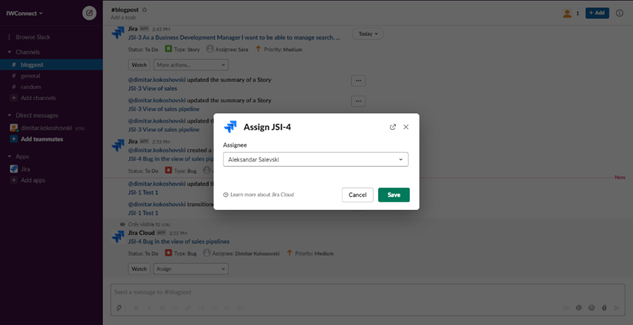 jira cloud for slack