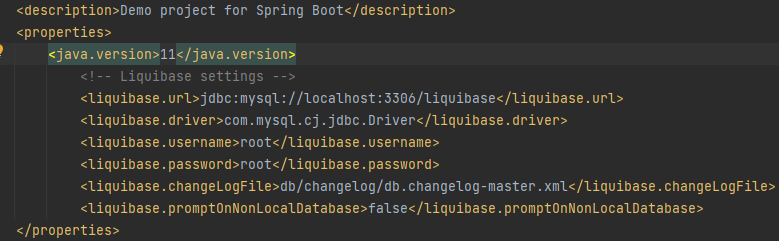 spring boot liquibase