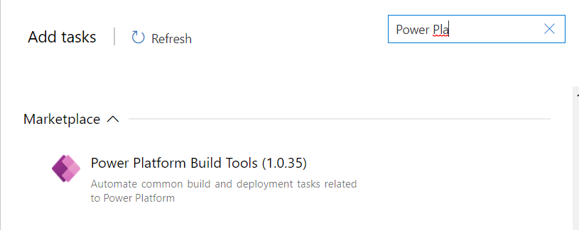 Azure DevOps task tab