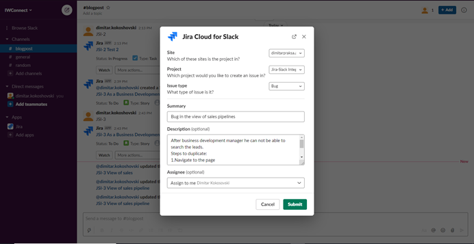 jira cloud for slack