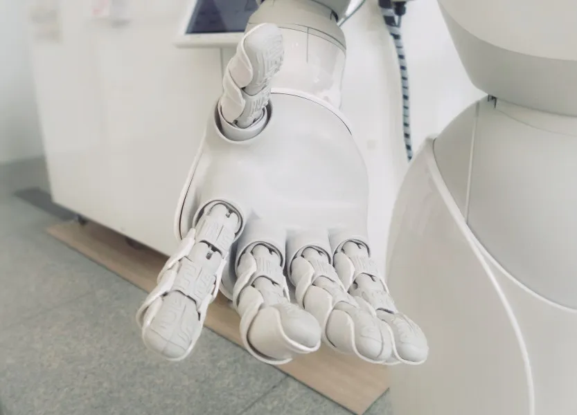 AI Robot hand, ChatGPT