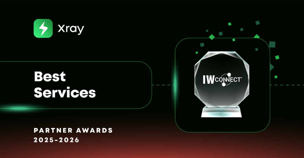 ⋮IWConnect Wins Best Services at the Xray Partner Awards 2025-2026