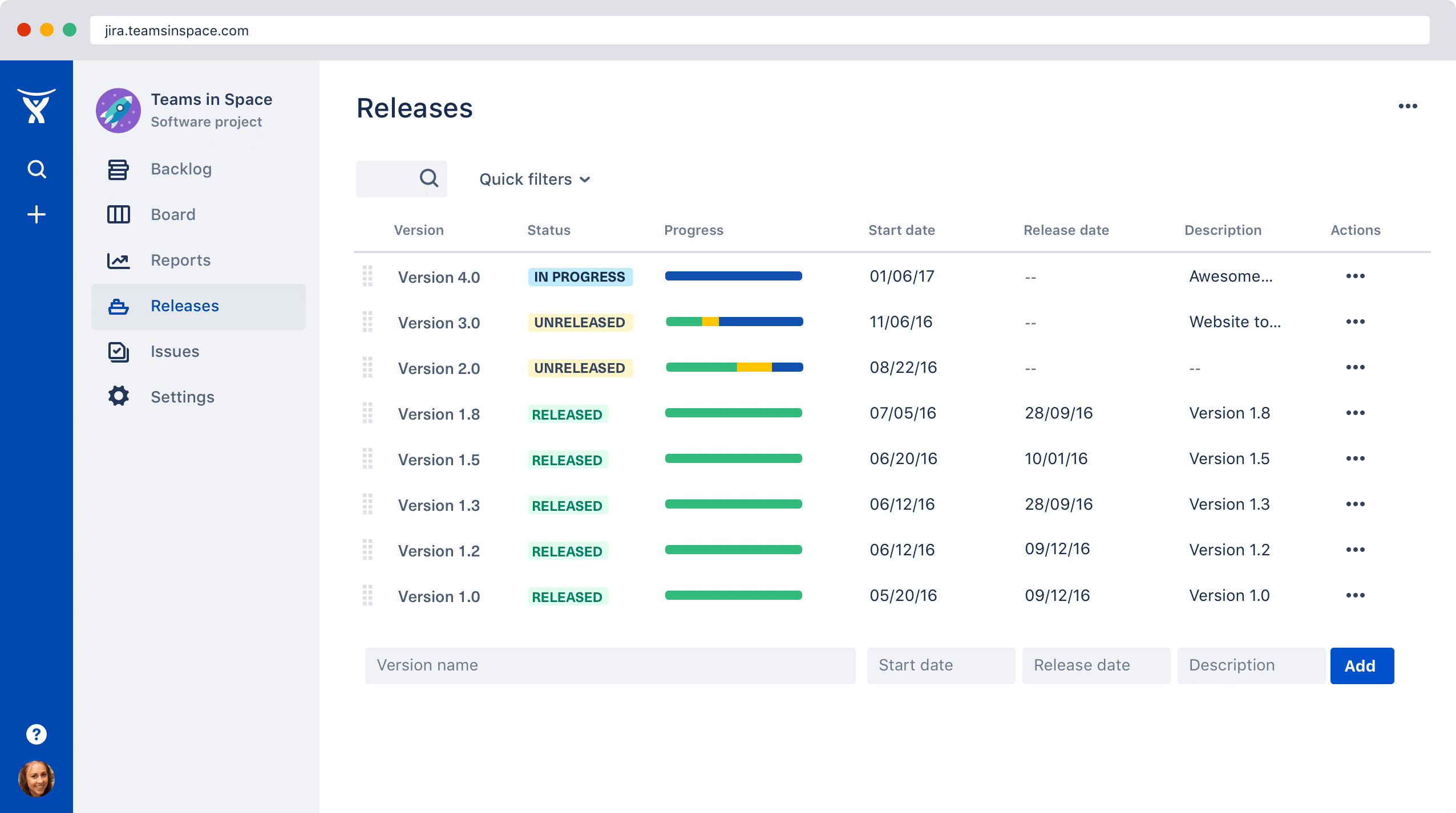Release feature of Jira
