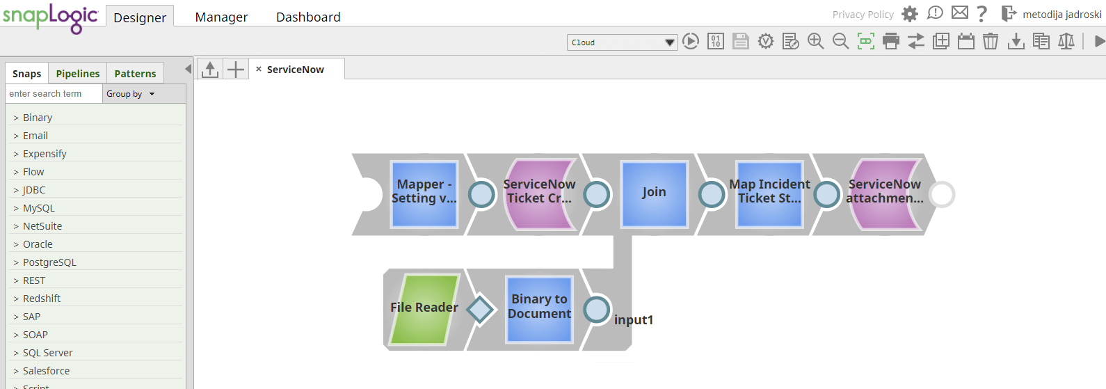 Upgraded pipeline for adding attachment to an existing ticket in ServiceNow