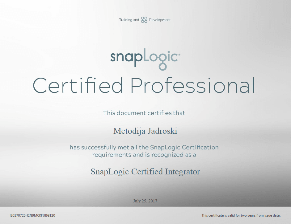 Seven New Certified SnapLogic Professionals