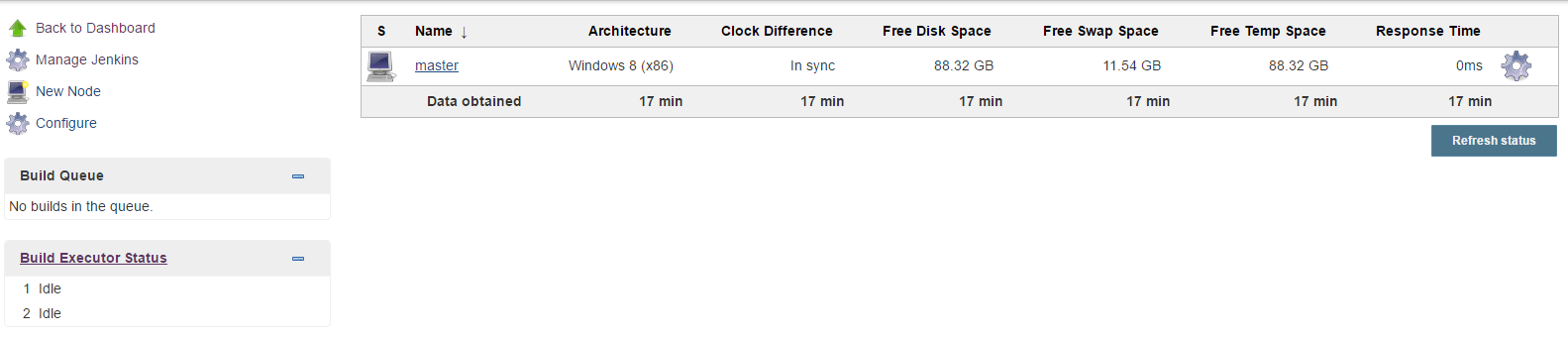 Jenkins nodes configuration