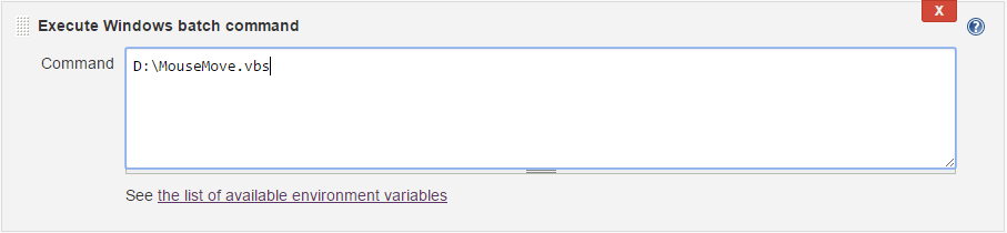 Enter path to the Visual Basic script