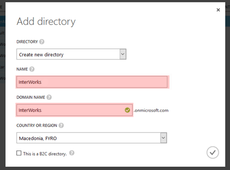 Creating Active directory for the application