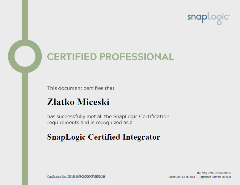 SnapLogic, interworks, professionals, certified, SnapLogic certified professionals