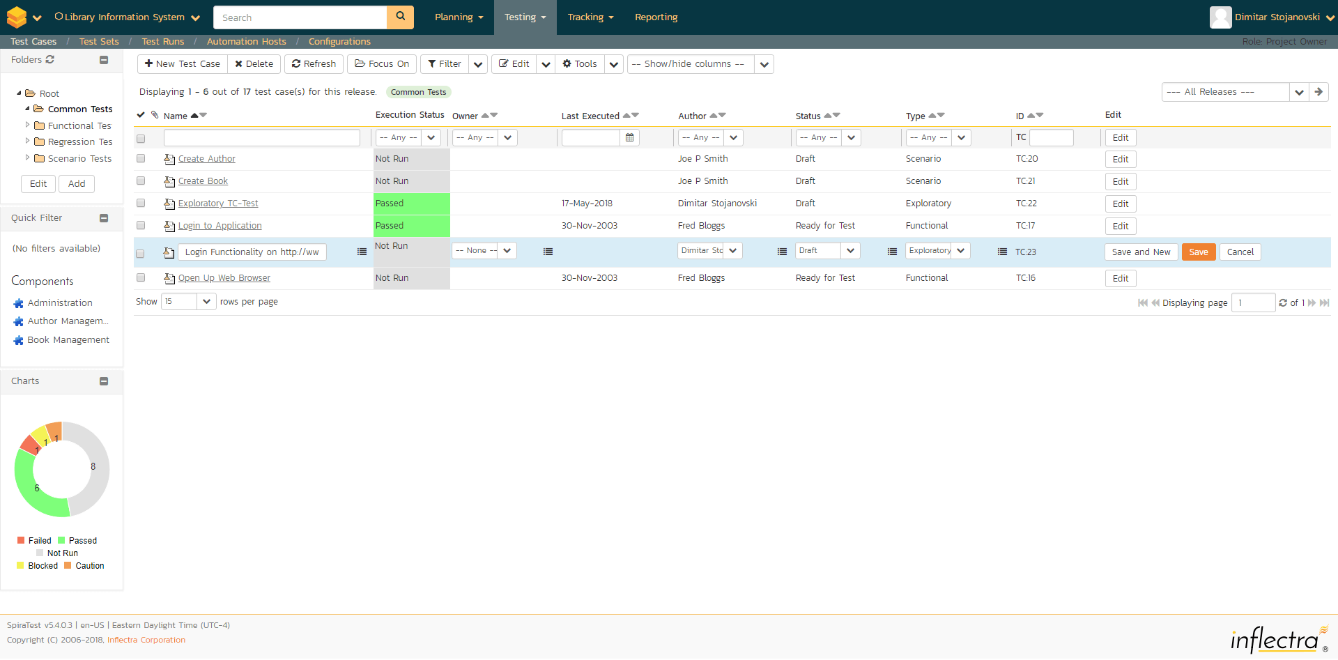 Create Exploratory Test Case in Spira Test