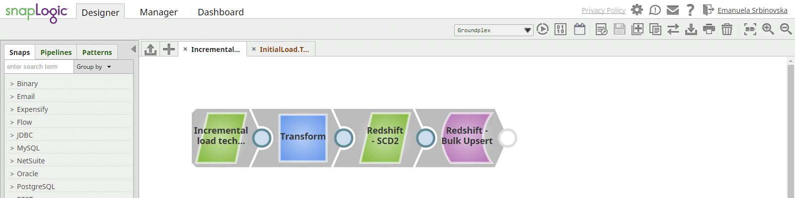 How Redshift - SCD2 Snap is used