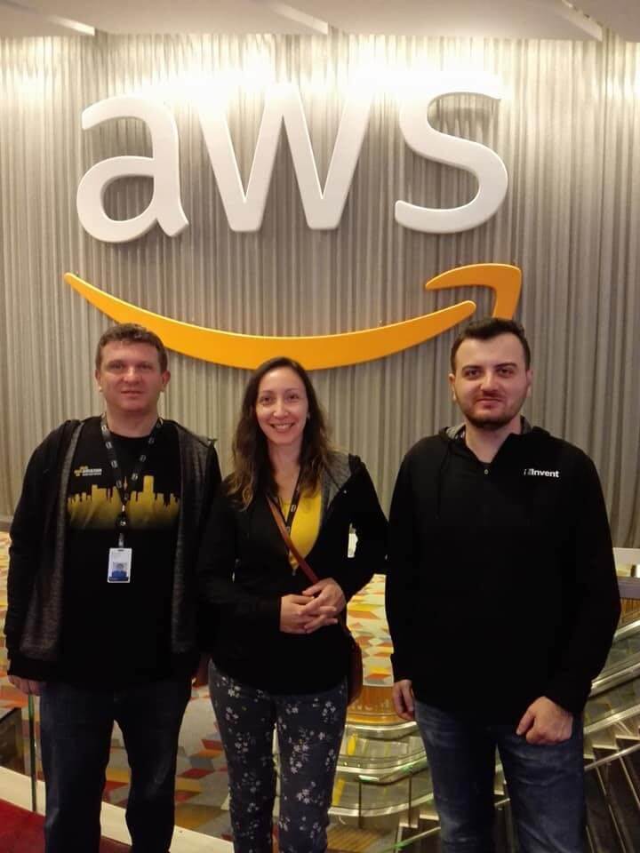 Our employees at re:Invent, largest annual AWS conference
