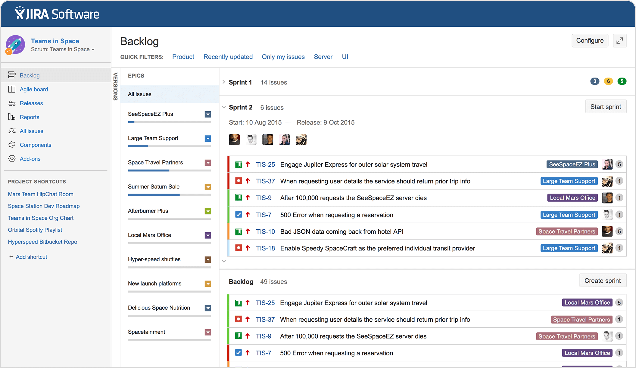 jira software backlog